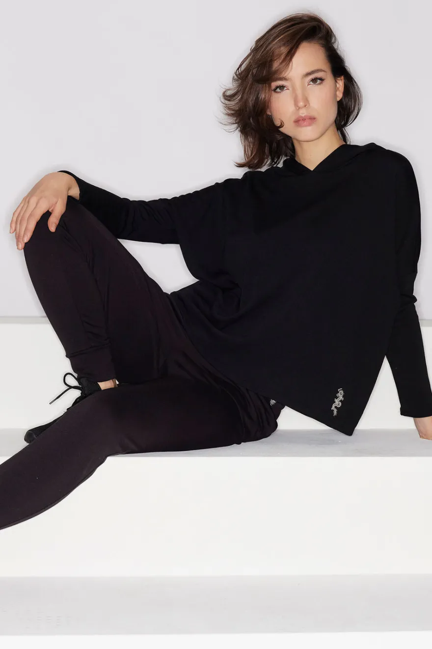 Cocoon Brushed French Terry Kimono Hoodie