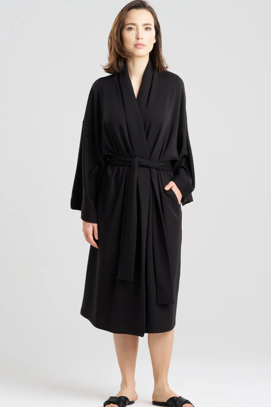 Cocoon Brushed French Terry Dragon Embroidered Robe
