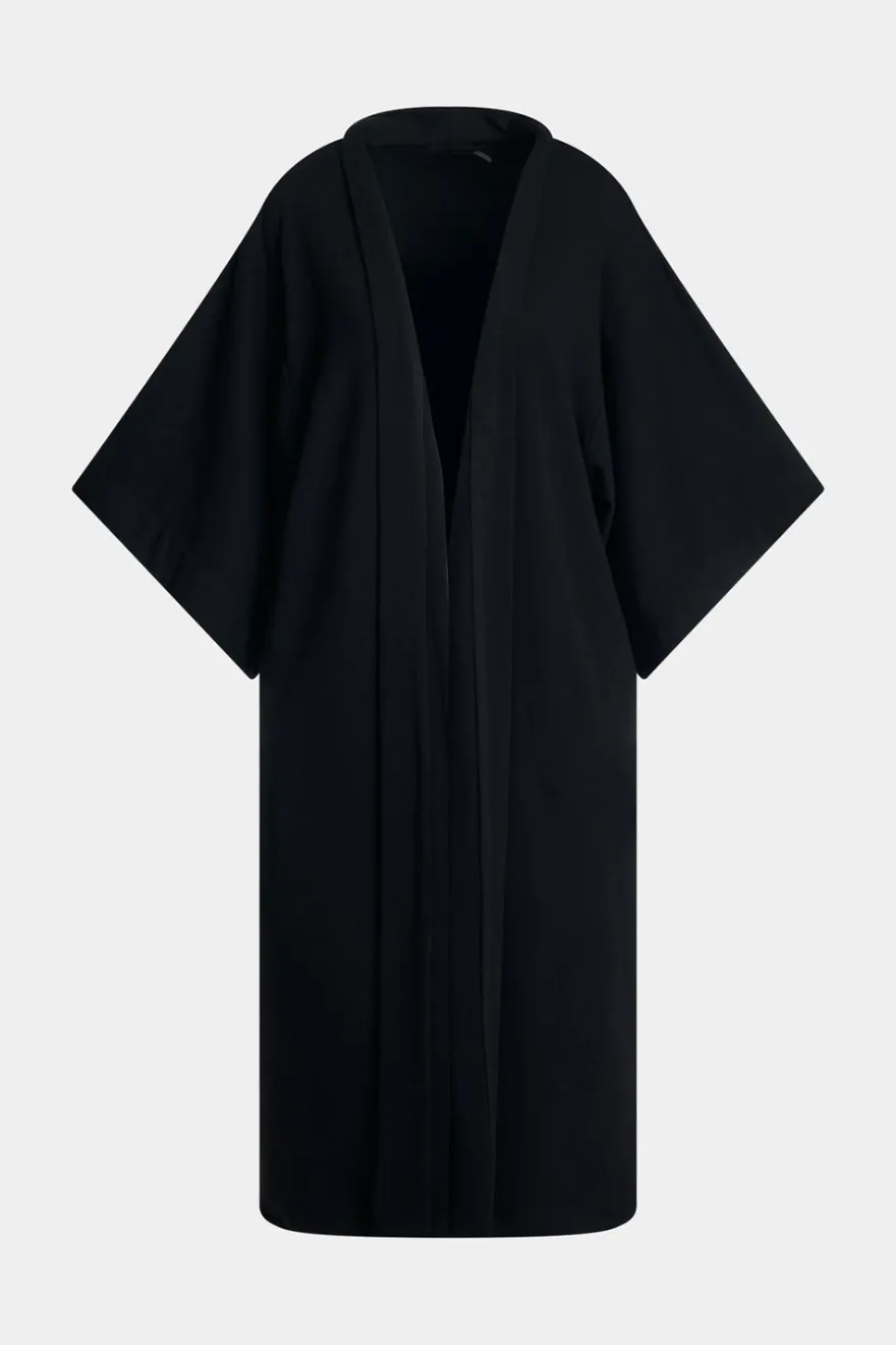 Cocoon Brushed French Terry Dragon Embroidered Robe