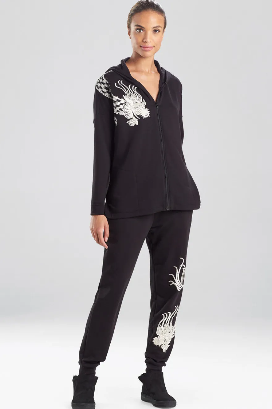 Cocoon Dragon Embroidered Hoodie