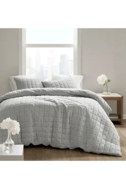 Cocoon Quilt Top Grey Duvet Mini Set