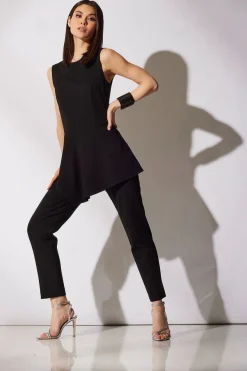 Compact Knit Asymmetrical Top
