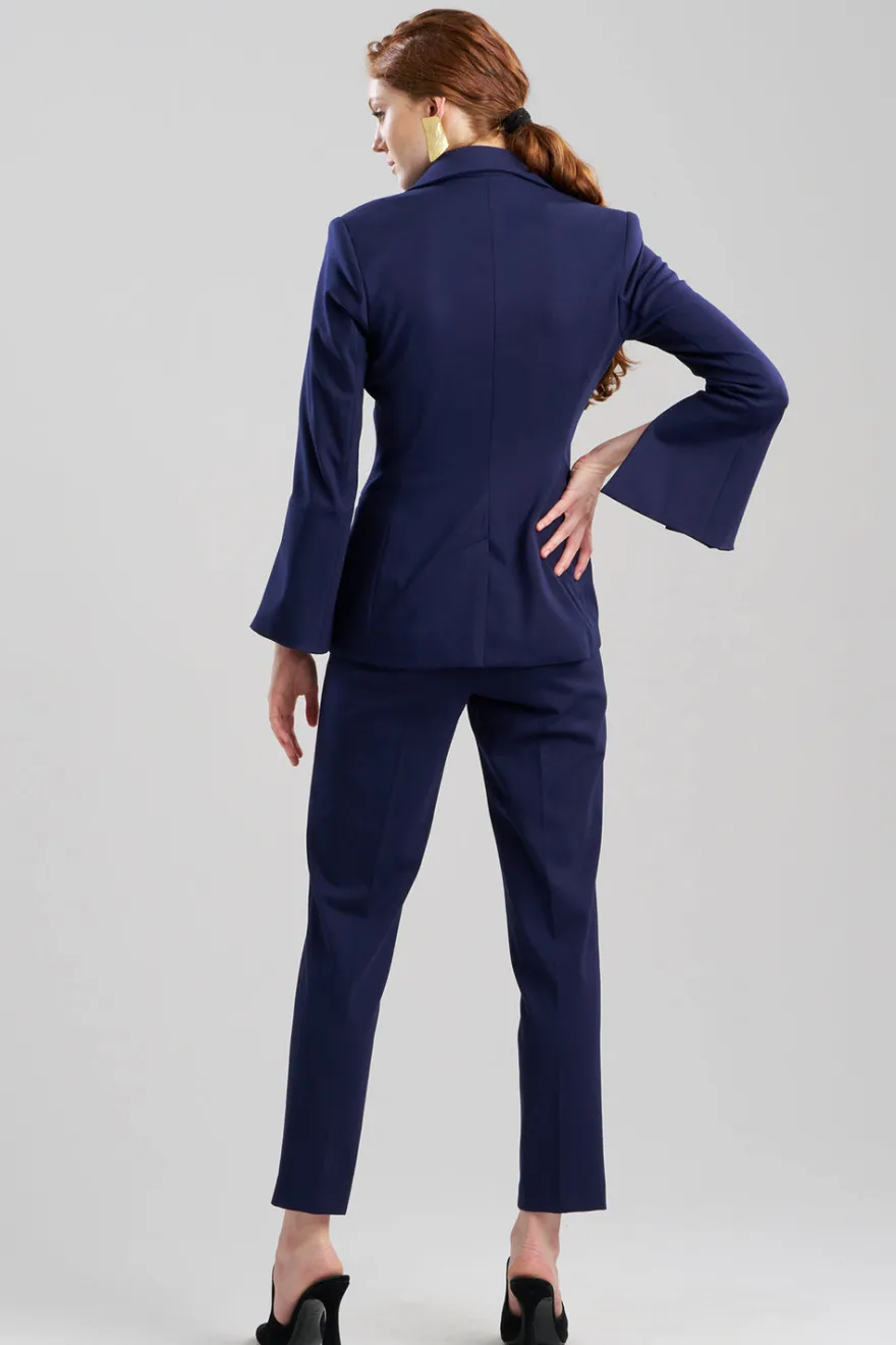 Compact Knit Two Button Lapel Blazer