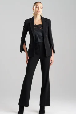 Compact Knit Two Button Lapel Blazer