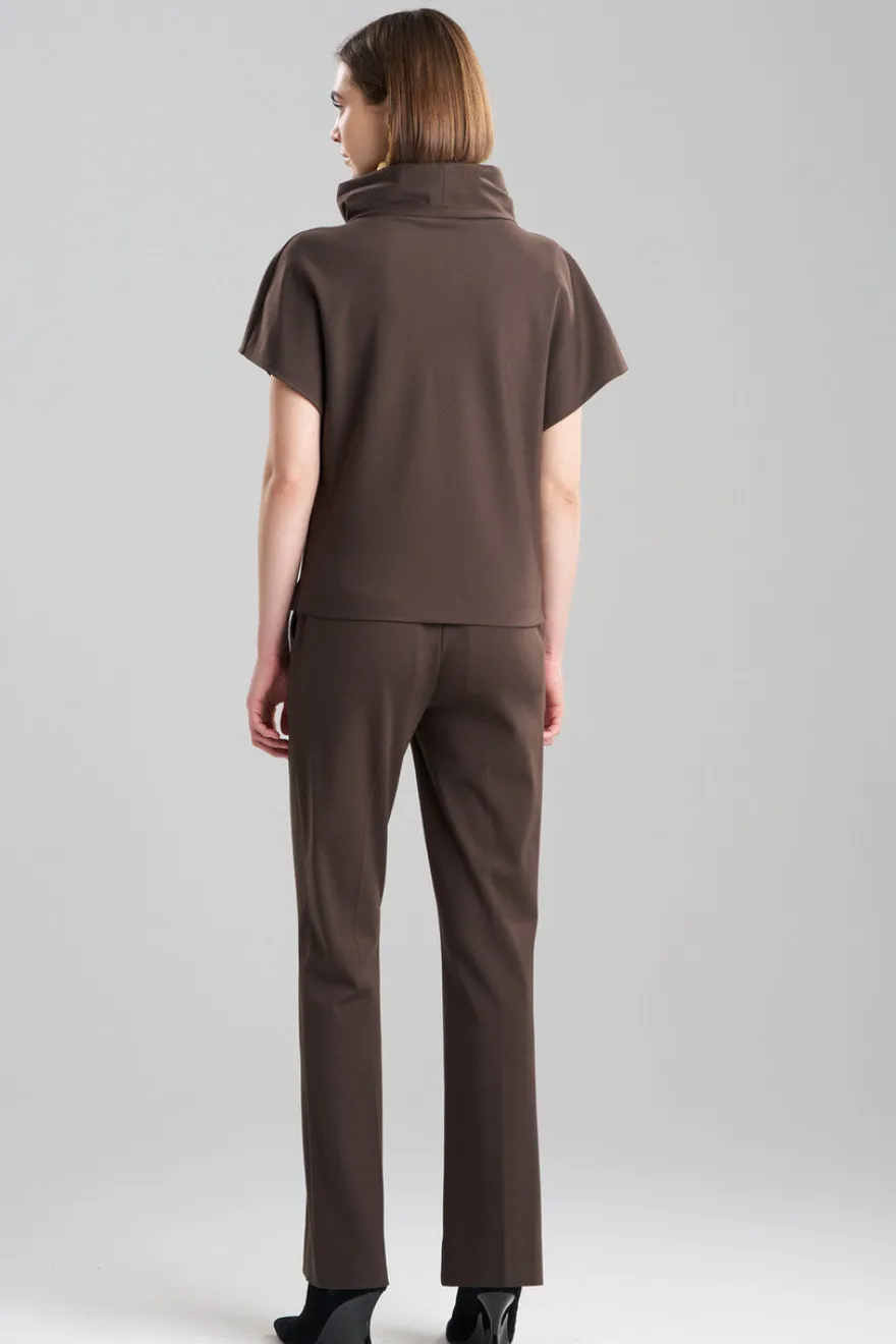 Compact Knit Wedge Funnel Top