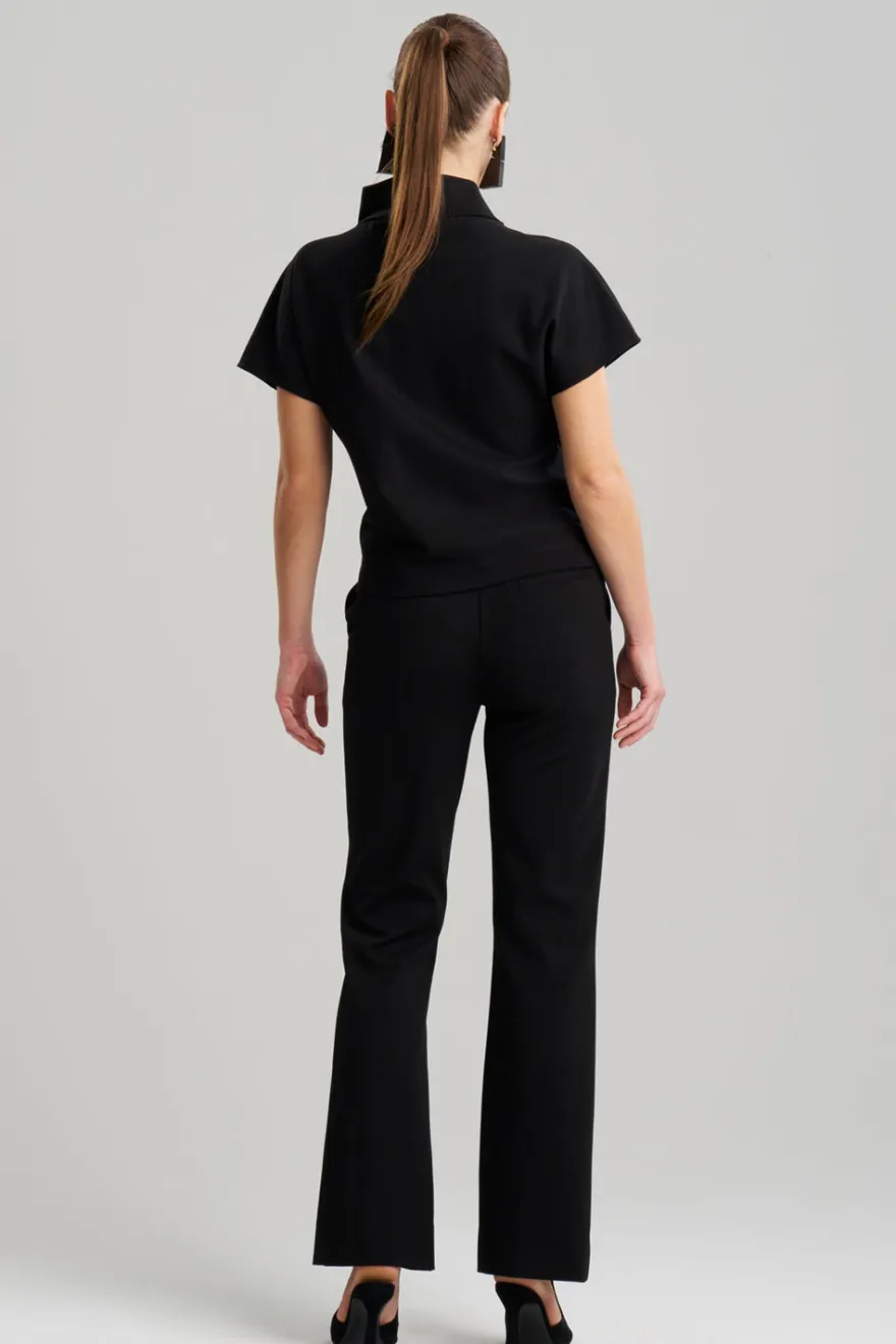 Compact Knit Wedge Funnel Top