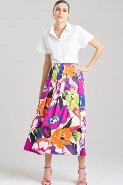 Cote D'Azur Cotton Chino Maxi Skirt