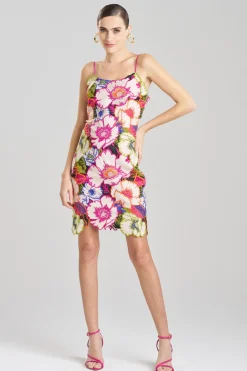 Cote D'Azur Embroidered Lace Slip Dress