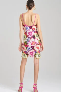 Cote D'Azur Embroidered Lace Slip Dress