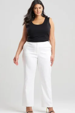 Cotton Chino Front Zip Pants