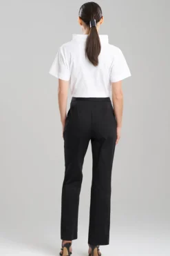 Cotton Chino Front Zip Pants