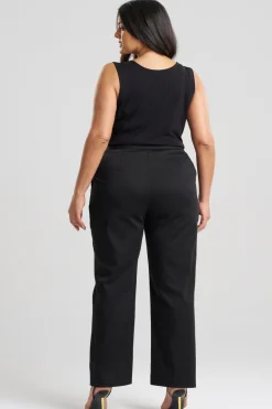 Cotton Chino Front Zip Pants