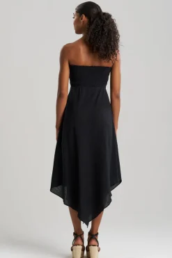 Cotton Gauze Bandeau Dress