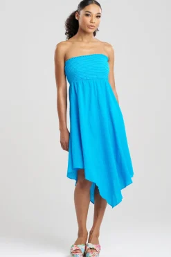 Cotton Gauze Bandeau Dress