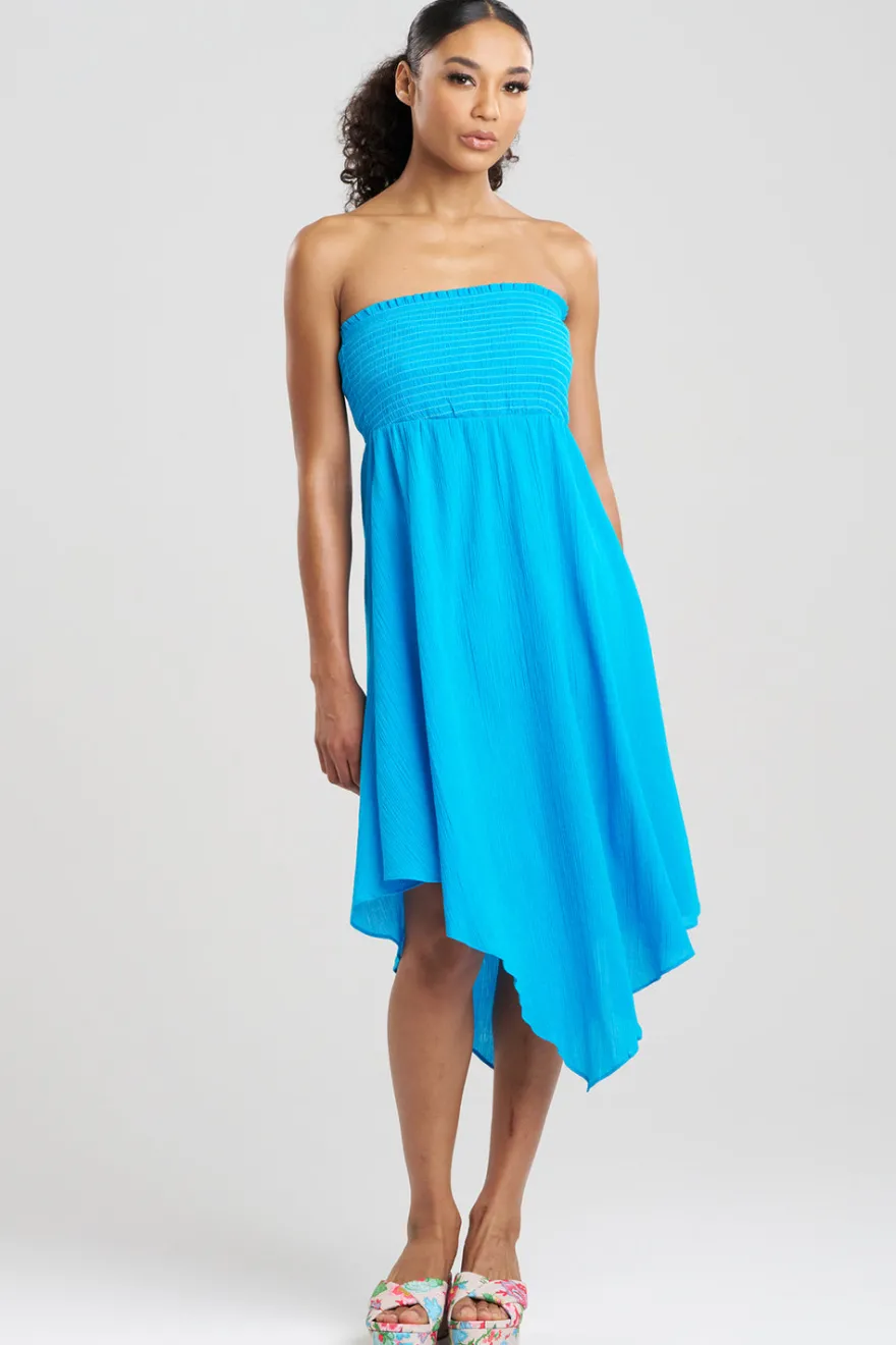Cotton Gauze Bandeau Dress
