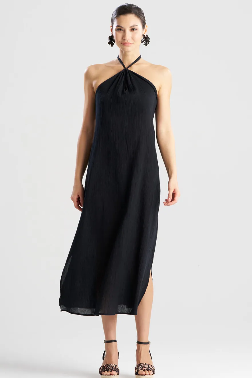 Cotton Gauze Halter Dress