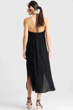 Cotton Gauze Halter Dress