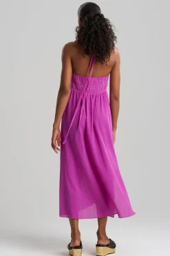 Cotton Gauze Halter Dress