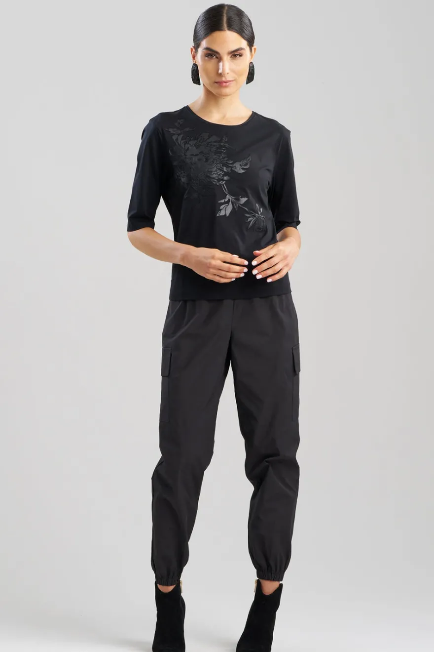 Cotton Jersey Embroidered T-Shirt