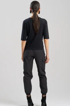 Cotton Jersey Embroidered T-Shirt