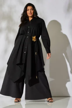 Cotton Poplin Handkerchief Tunic