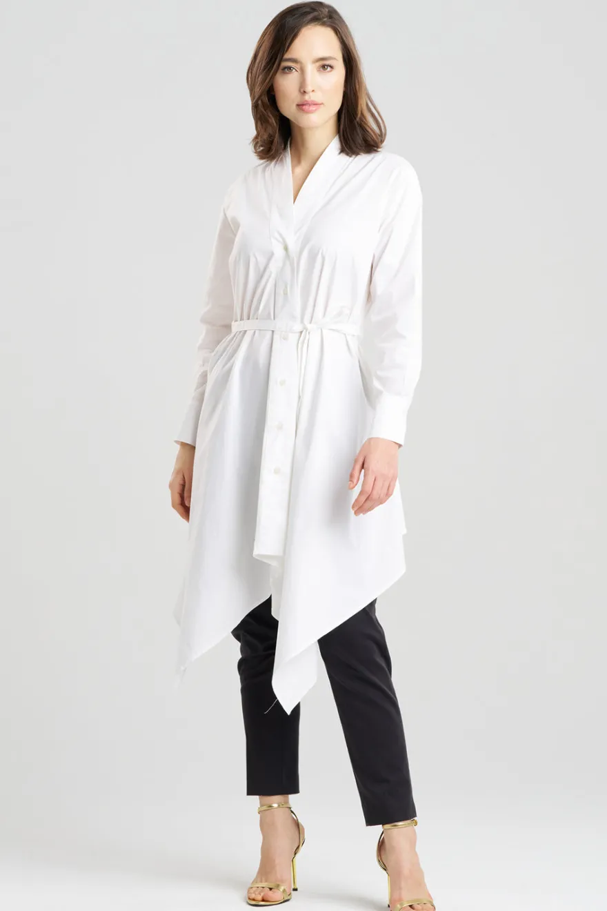 Cotton Poplin Handkerchief Tunic