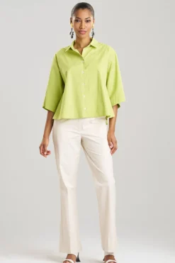 Cotton Poplin Trapeze Shirt