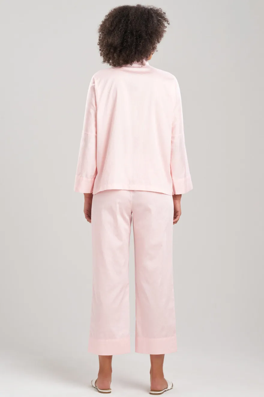 Cotton Sateen Essentials Mandarin PJ
