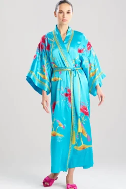 Couture Bali Embroidered Silk Robe