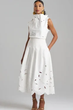 Couture Canvas Embellished Skirt