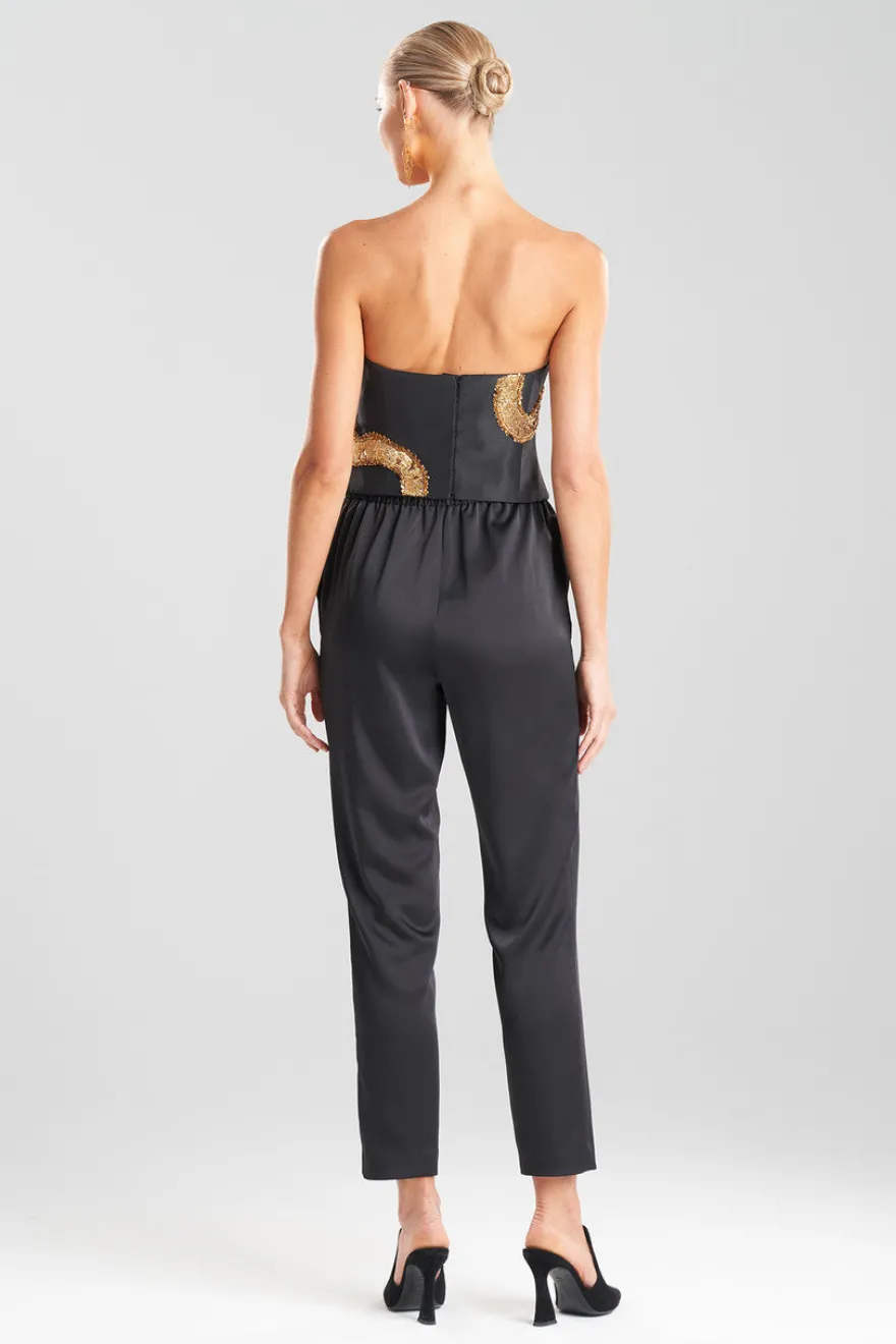 Couture Dragon Embroidered Silk Bustier