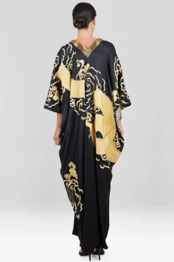 Couture Embroidered Dragon Caftan
