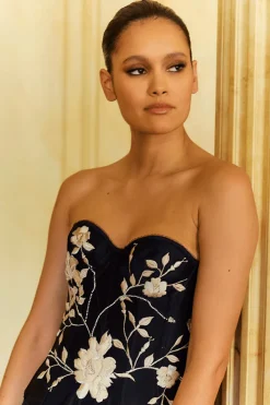 Couture Floral Embroidered Corset