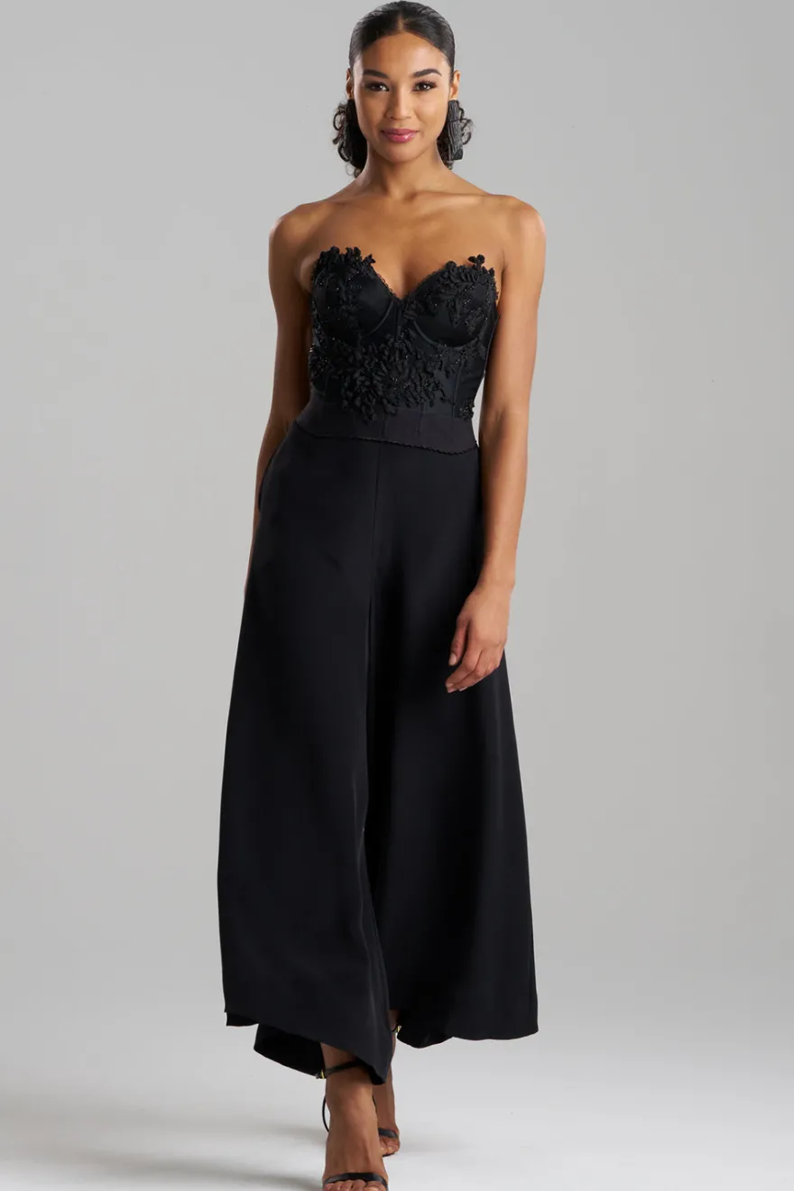 Couture Habotai Embellished Bustier