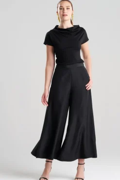 Couture Habotai Palazzo Silk Pants