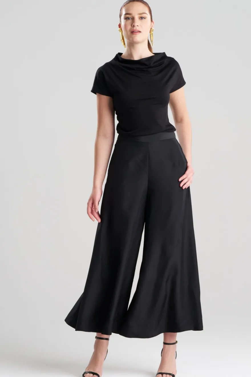 Couture Habotai Palazzo Silk Pants