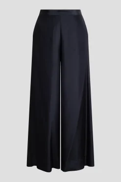 Couture Habotai Palazzo Silk Pants