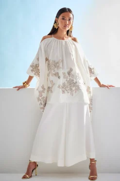 Couture Habotai Palazzo Silk Pants