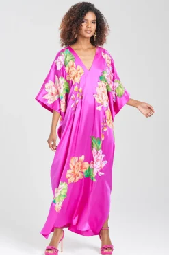 Couture Hanabi Beaded Silk Caftan