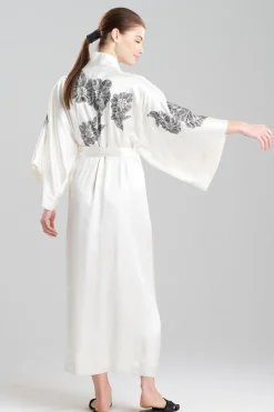 Couture Miyoshi Embroidered Silk Robe