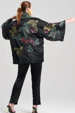 Couture Nara Multi Embroidered Silk Kimono