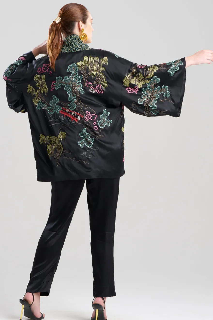 Couture Nara Multi Embroidered Silk Kimono