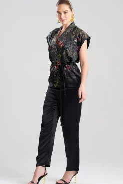 Couture Nara Multi Embroidered Silk Vest