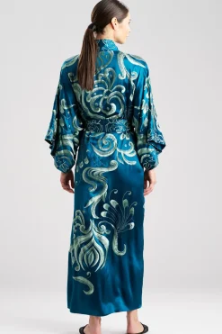 Couture Nouveau Embellished Silk Robe