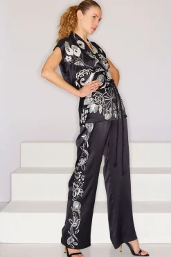 Couture Nouveau Embroidered Silk Vest