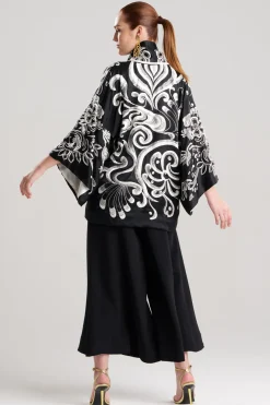 Couture Nouveau Embroidered Silk Kimono