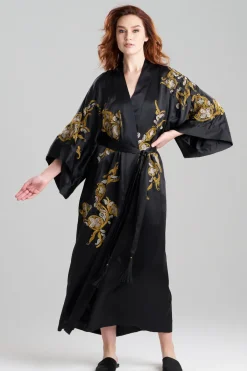 Couture Ottoman Embroidered Silk Robe