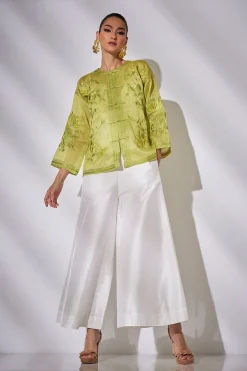 Couture Piña Embroidered Mandarin Jacket