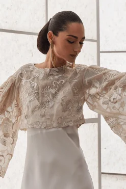 Couture Piña Embroidered Top