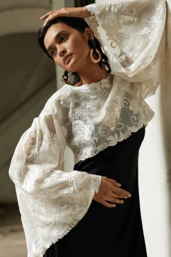 Couture Piña Embroidered Top